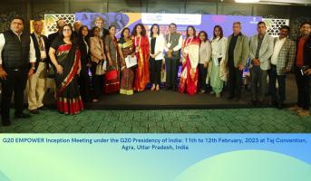 G20 EMPOWER Inception Meeting under the G20 Presidency of India: 11th to 12th February, 2023 at Taj Convention, Agra, Uttar Pradesh, India-0